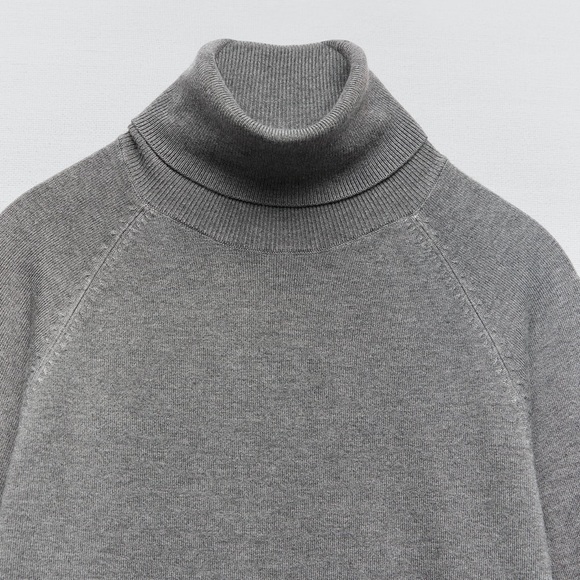 Zara Sweaters Zara High Collar Knit Sweater Poshmark
